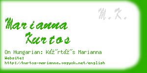 marianna kurtos business card